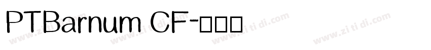 PTBarnum CF字体转换